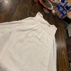 Short white dress
